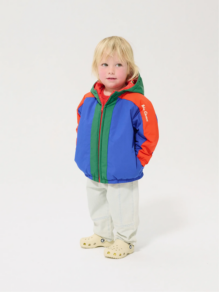 Gestreifte Jeansjacke