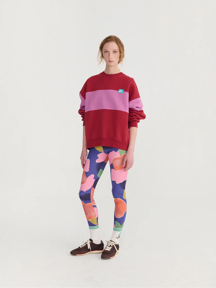 Color block relaxed sweatshirt