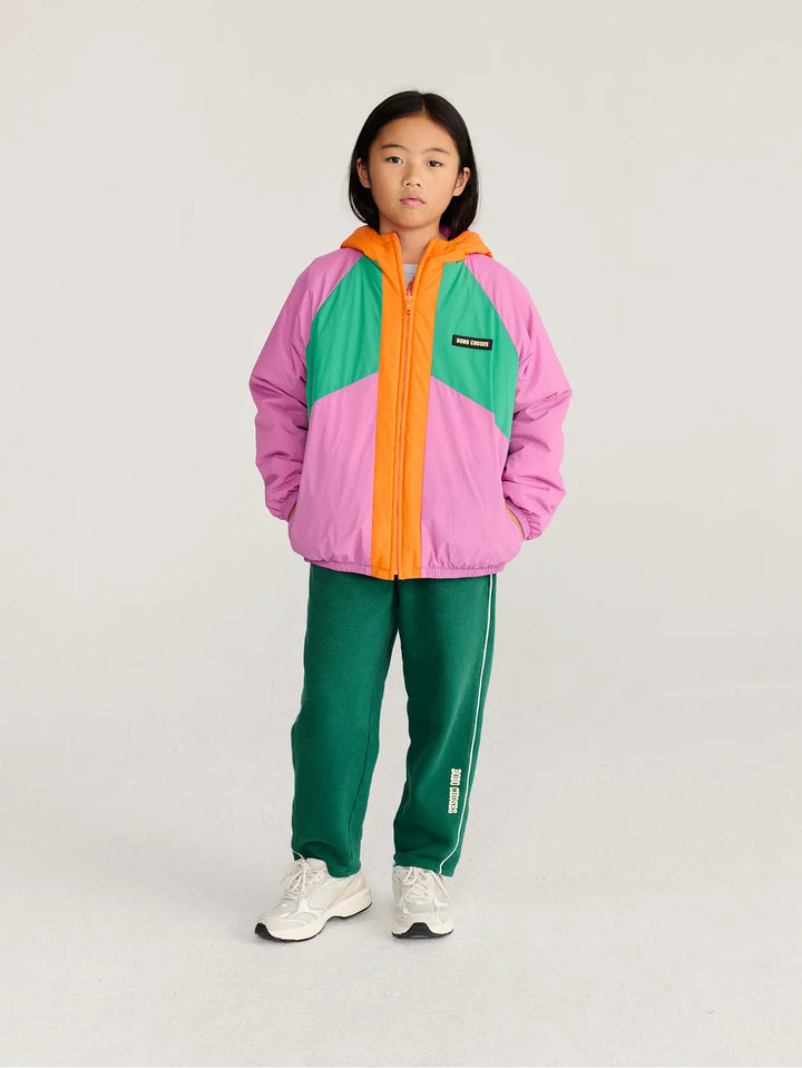 Anorak rosa reversible estampado Almost Moiré