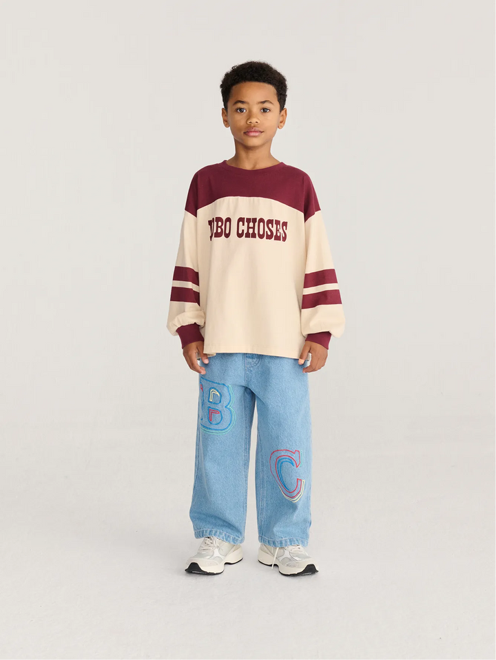 Bobo Choses Embossed 데님 팬츠