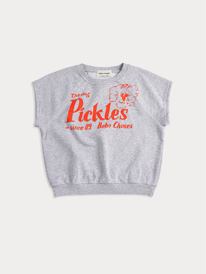 Pickles The Dog sleeveless sweatshirt