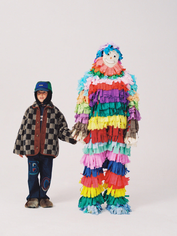 Chaqueta de borreguito infantil con estampado integral Almost Moiré