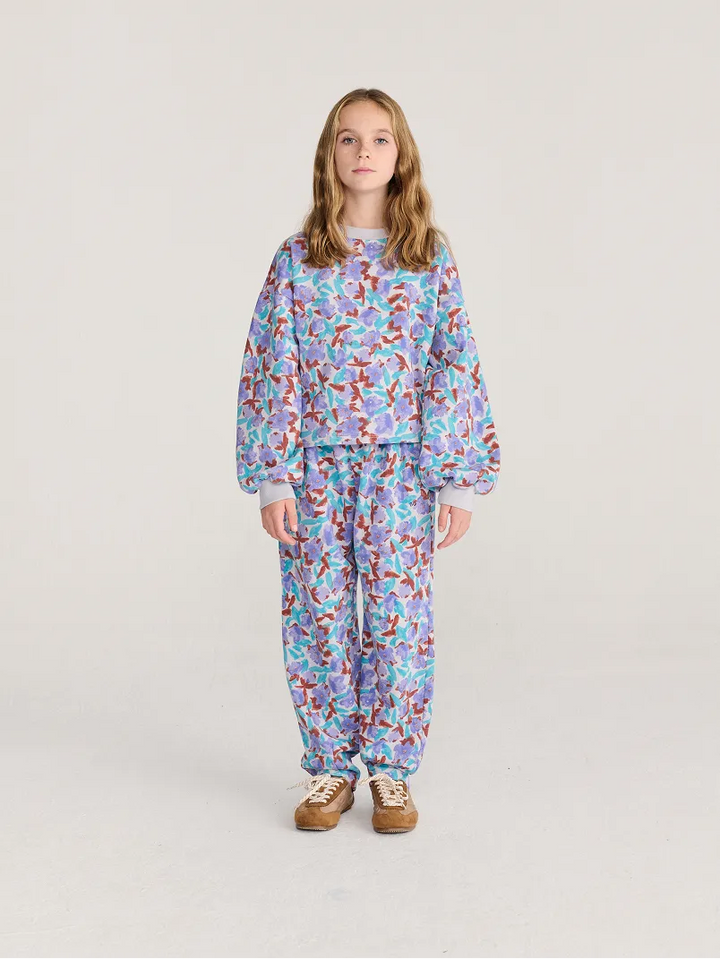 Pantalón jogger de corte cocoon con estampado integral Watercolor