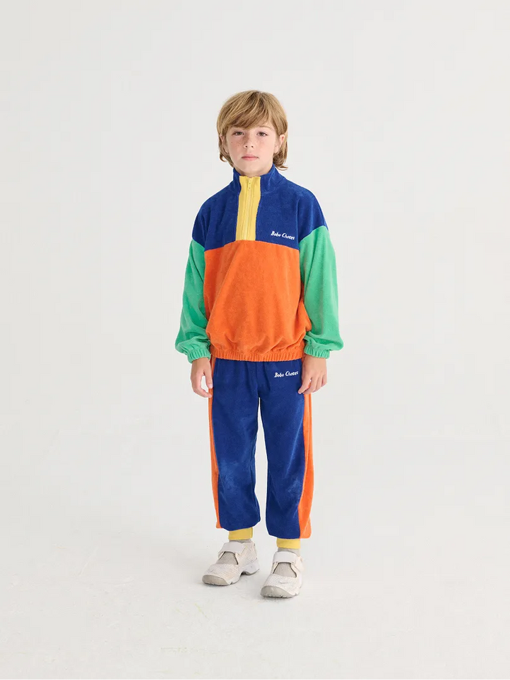 Bobo Choses color block zipped sweatshirt