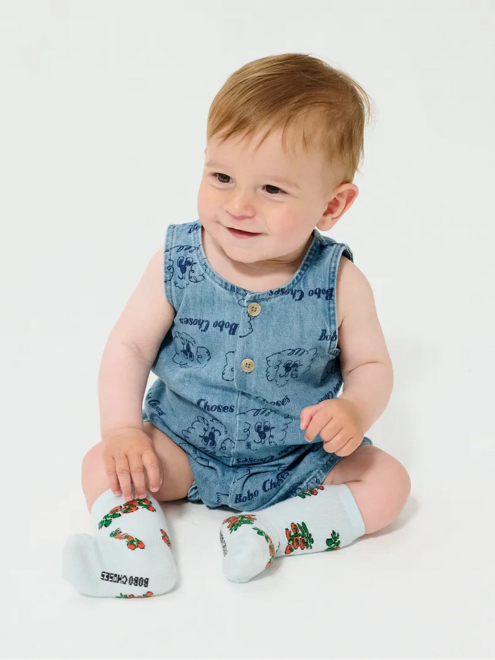 Pickles The Dog 전체 무늬 데님 플레이슈트