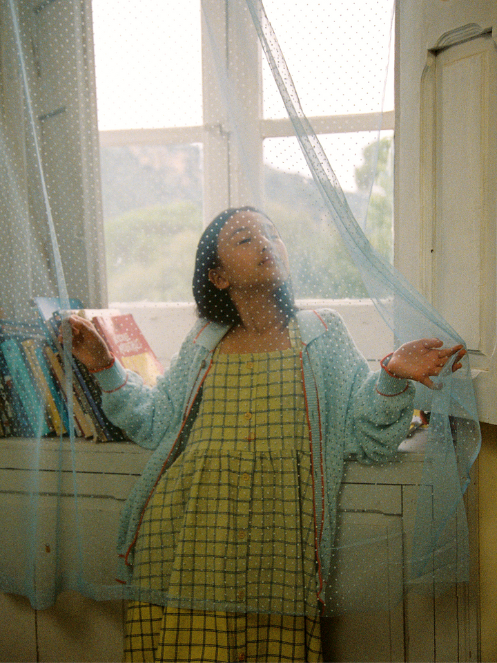 Spicy Window Pane woven dress