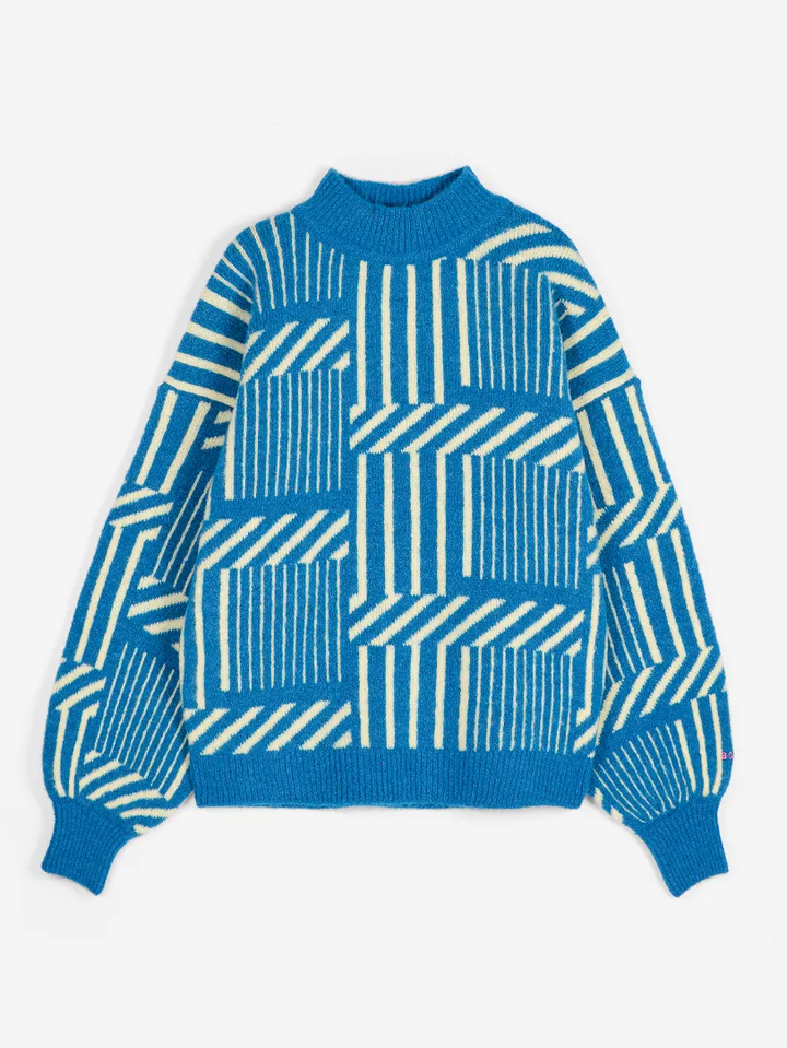 Maze jacquard jumper