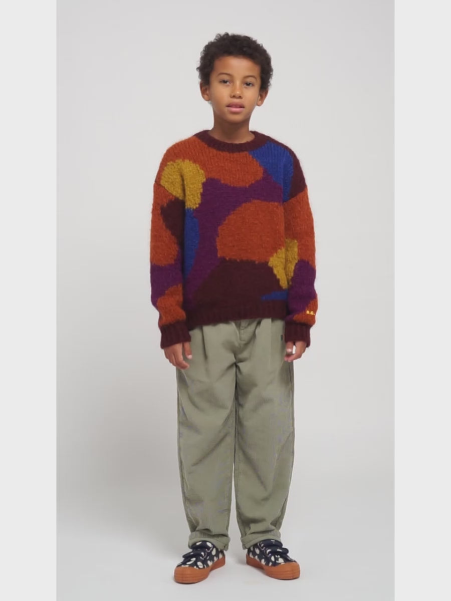 Multicolor intarsia jumper – Bobo Choses