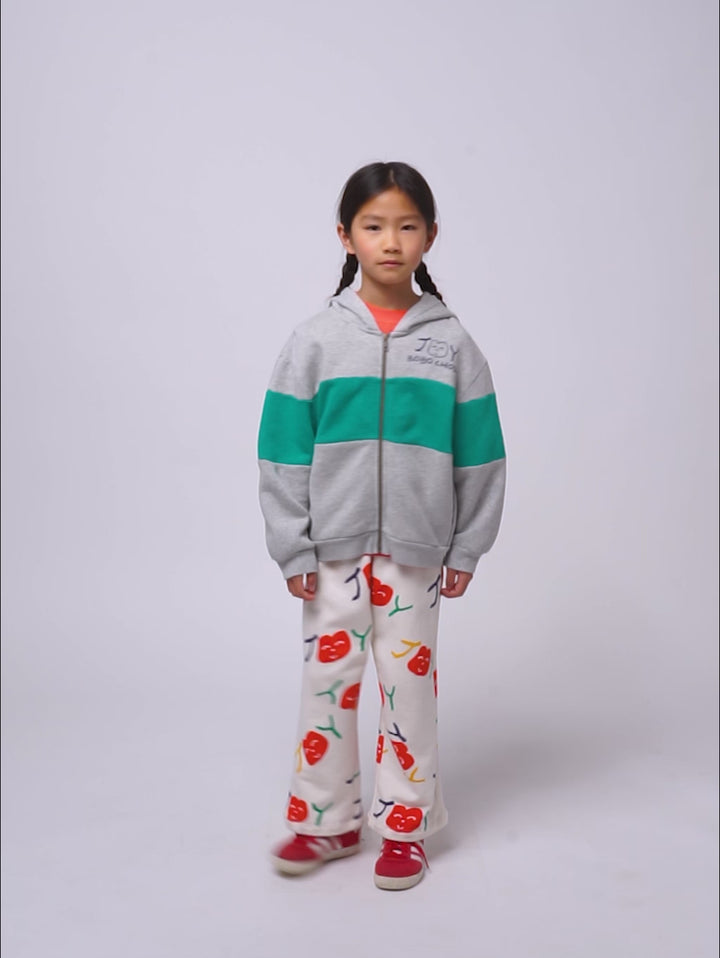 Smiling zipped hoodie
