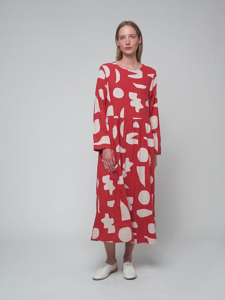 Vestit estampat paisatge d’estiu