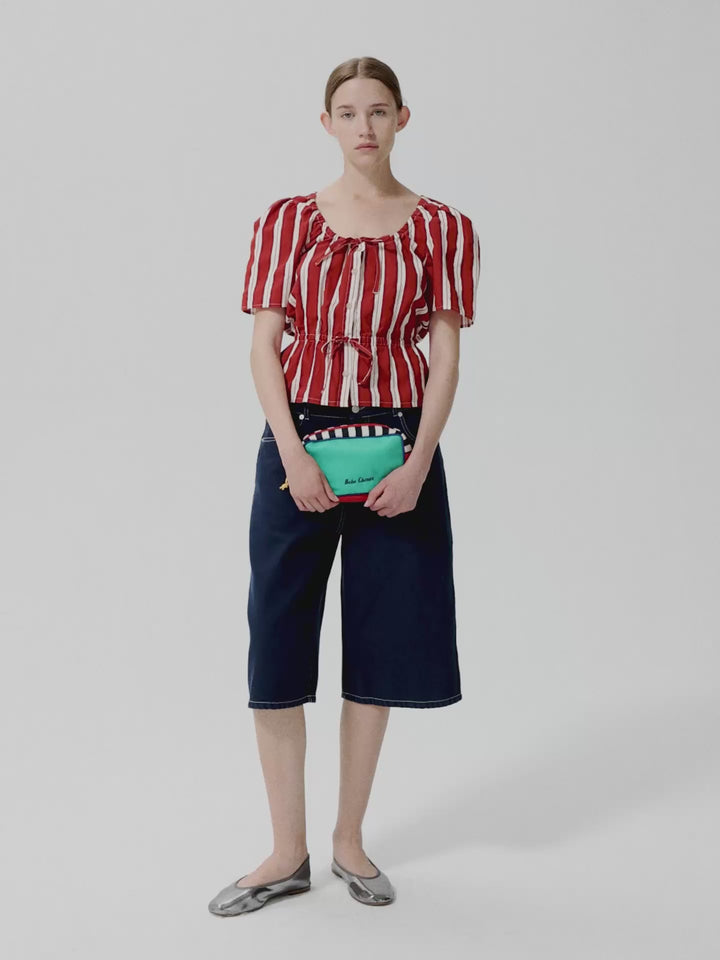 Bolso de algodón Color Block