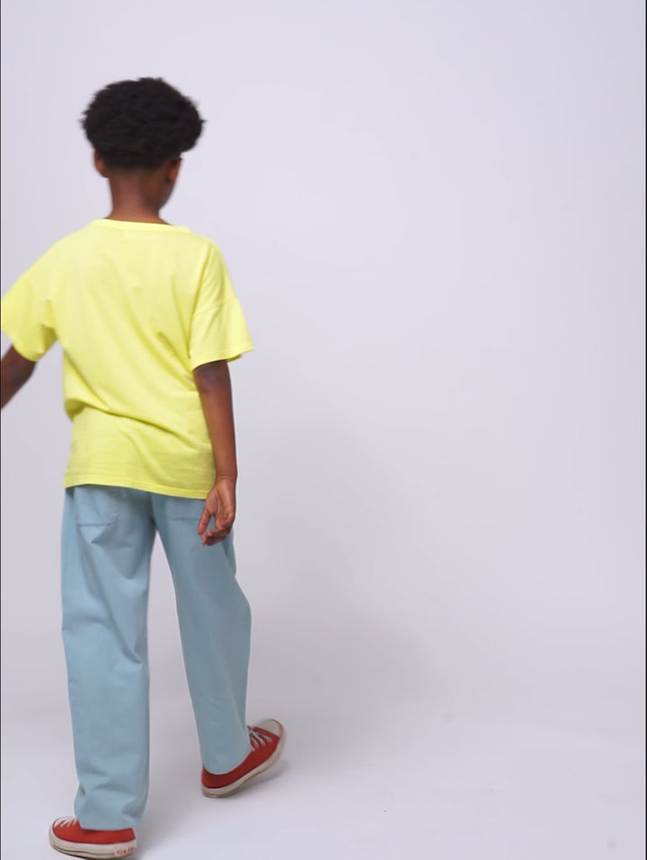 Morning Egg light denim pants