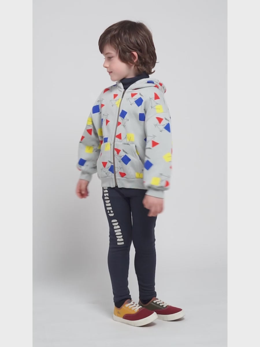Crazy Bicy all over zipped hoodie – Bobo Choses