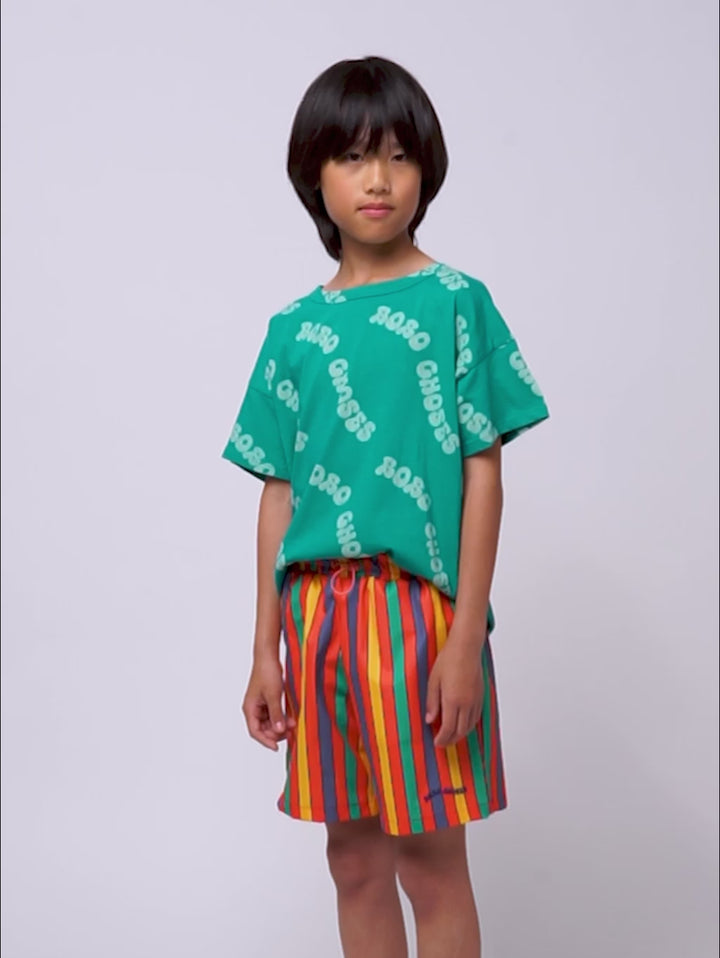 Wavy Bobo Choses 전체 무늬 티셔츠