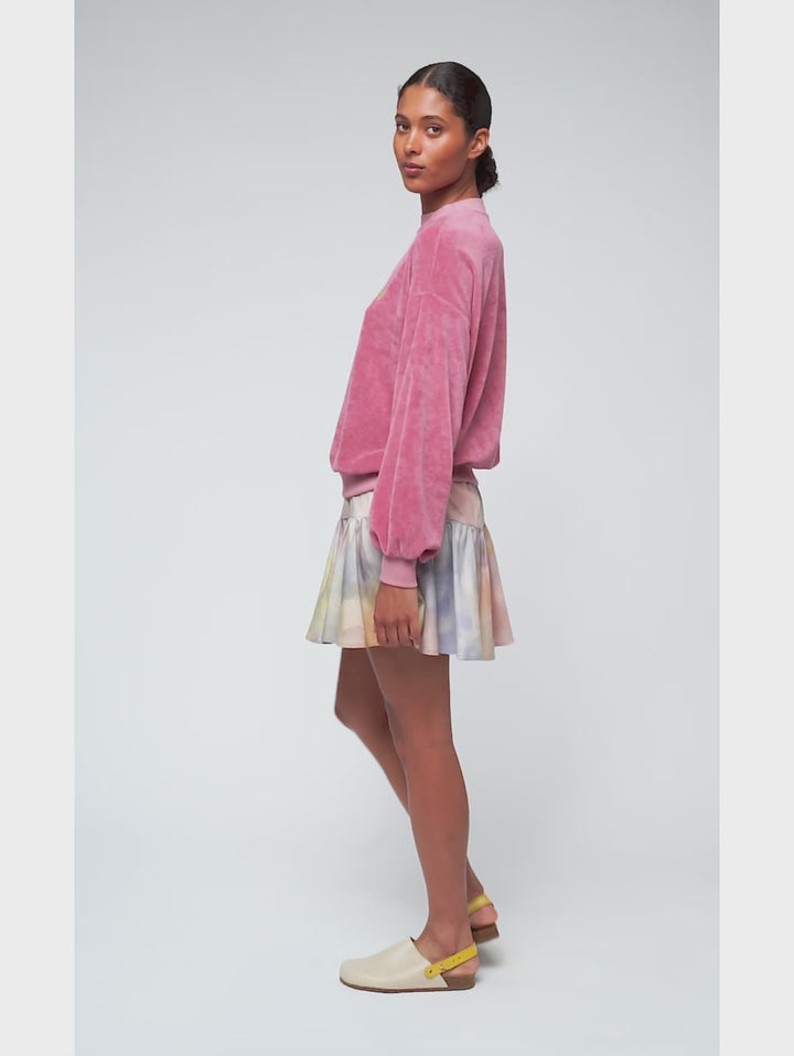 Butterfly embroidery sweatshirt