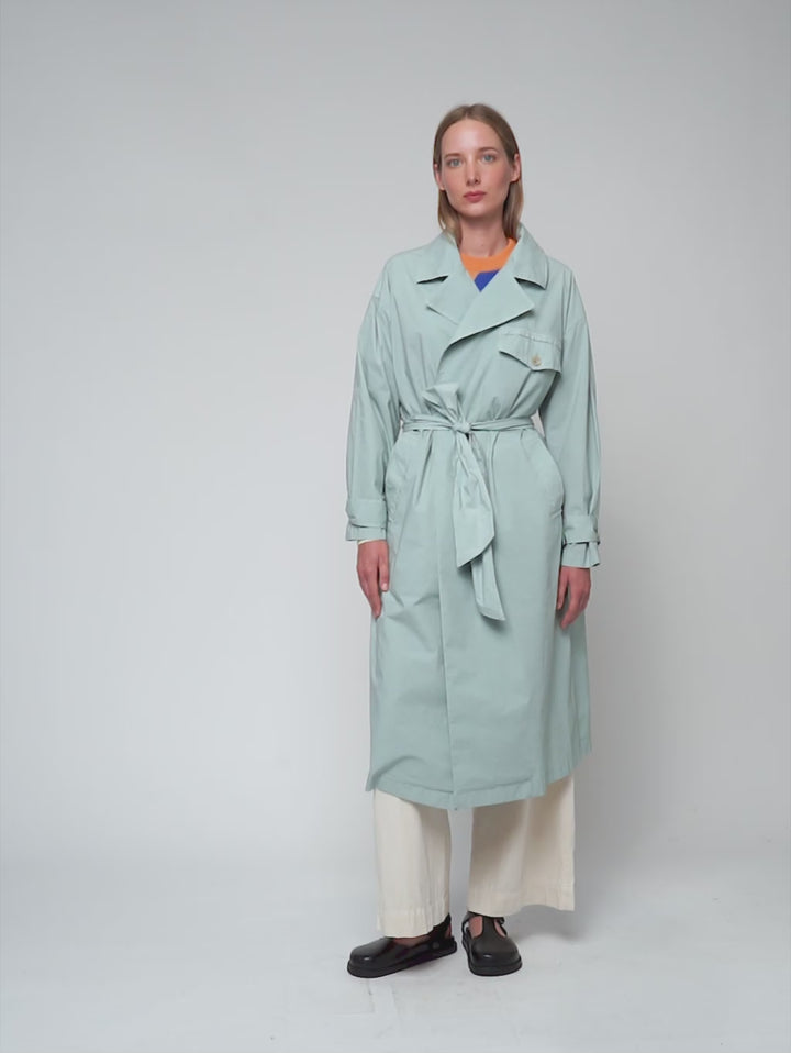 Loose trench coat