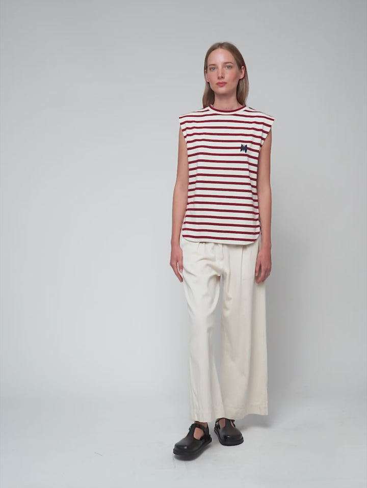 스트라이프 탱크 탑