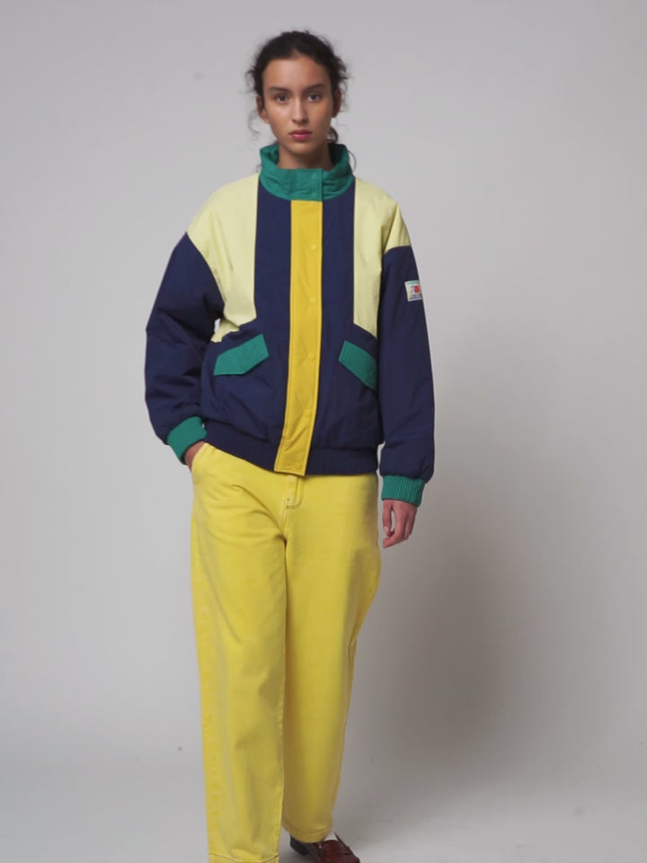Color block padded jacket