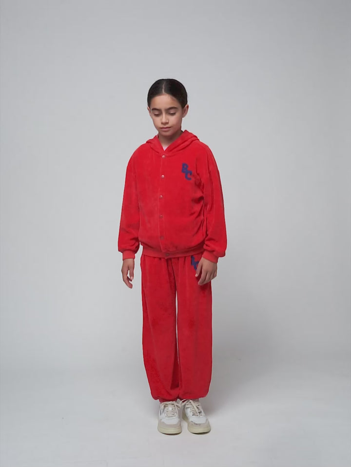 BC terry buttoned hoodie