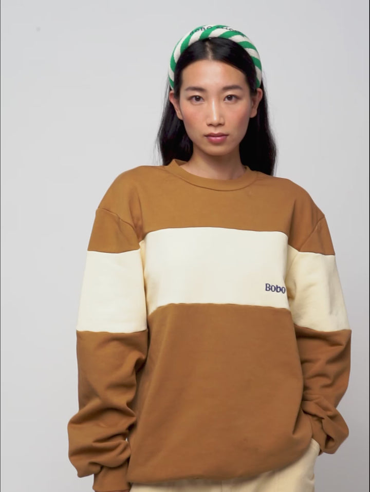 Color block unisex sweatshirt