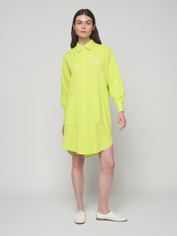 셔츠 쇼트 원피스