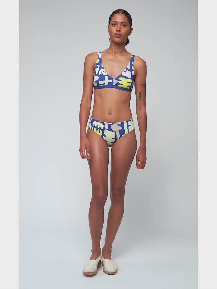 카니발 프린트 비키니 바텀