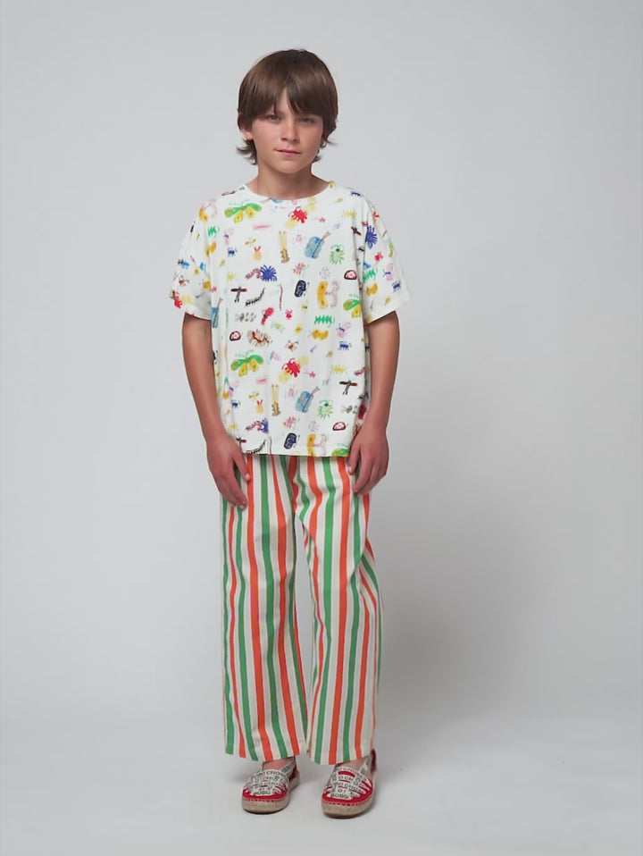 Vertical Stripes woven pants