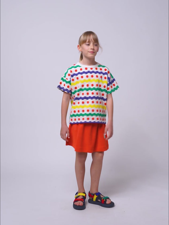 Smiling terry cloth skirt