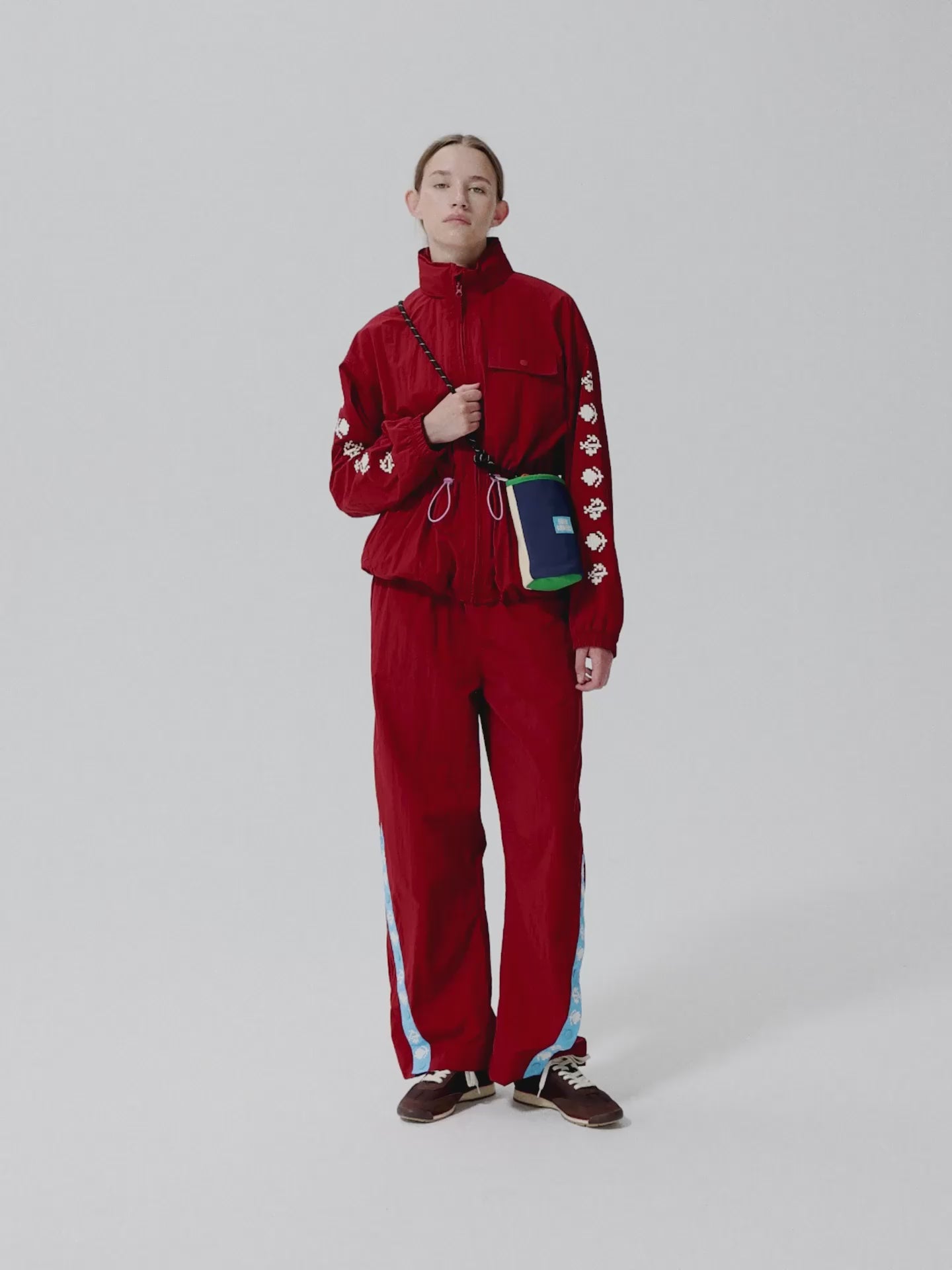 美品00s archive buffalo bobs gimmick pants Pixel Flowers sporty pants | Bobo Choses for Woman