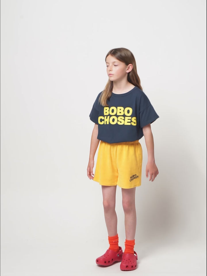 Bobo Choses yellow terry shorts