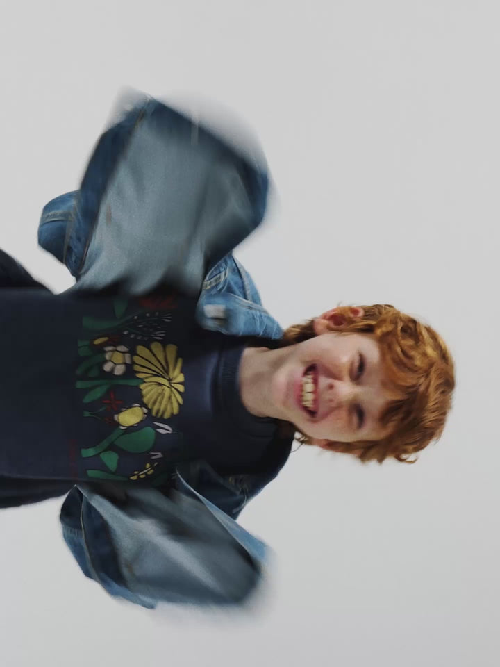 Bobo Choses Striped denim jacket