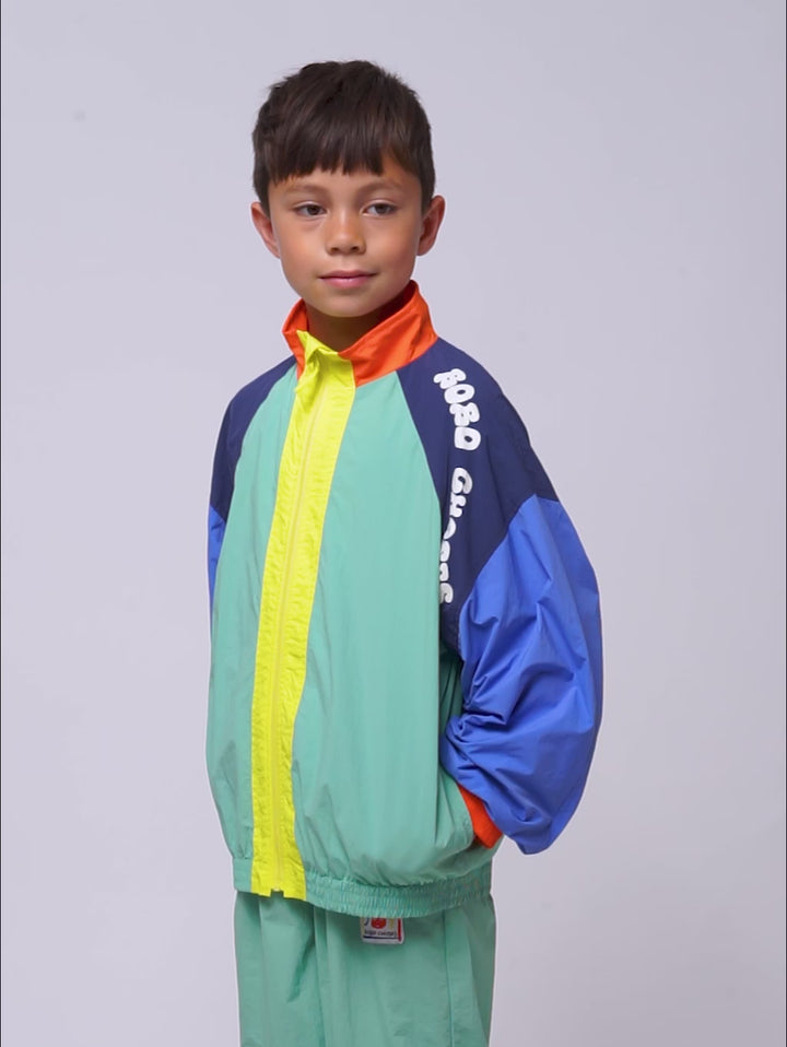 Wavy Bobo Choses color block tracksuit jacket