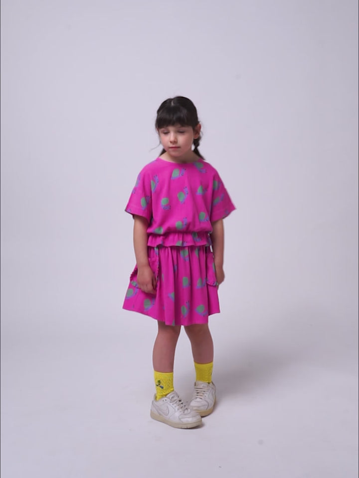Funny Snail all over woven blouse