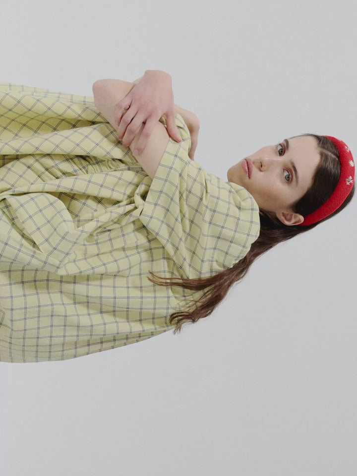 Pixel Daisies terry cloth headband