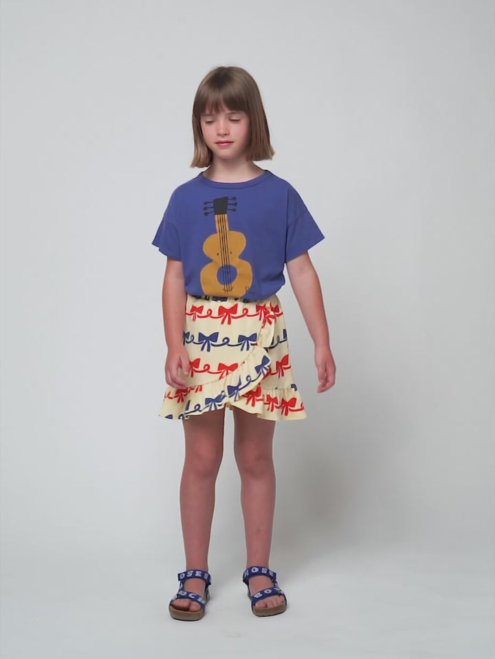 Ribbon Bow all over ruffle skirt