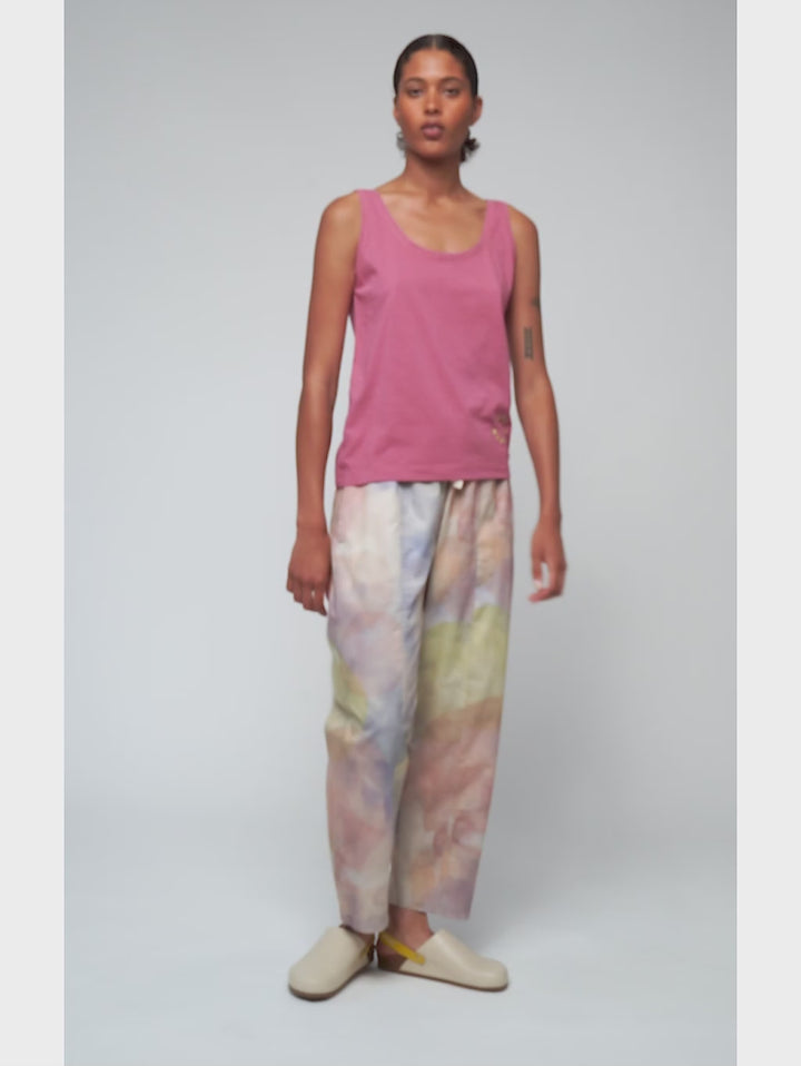 Skylight print cocoon pants