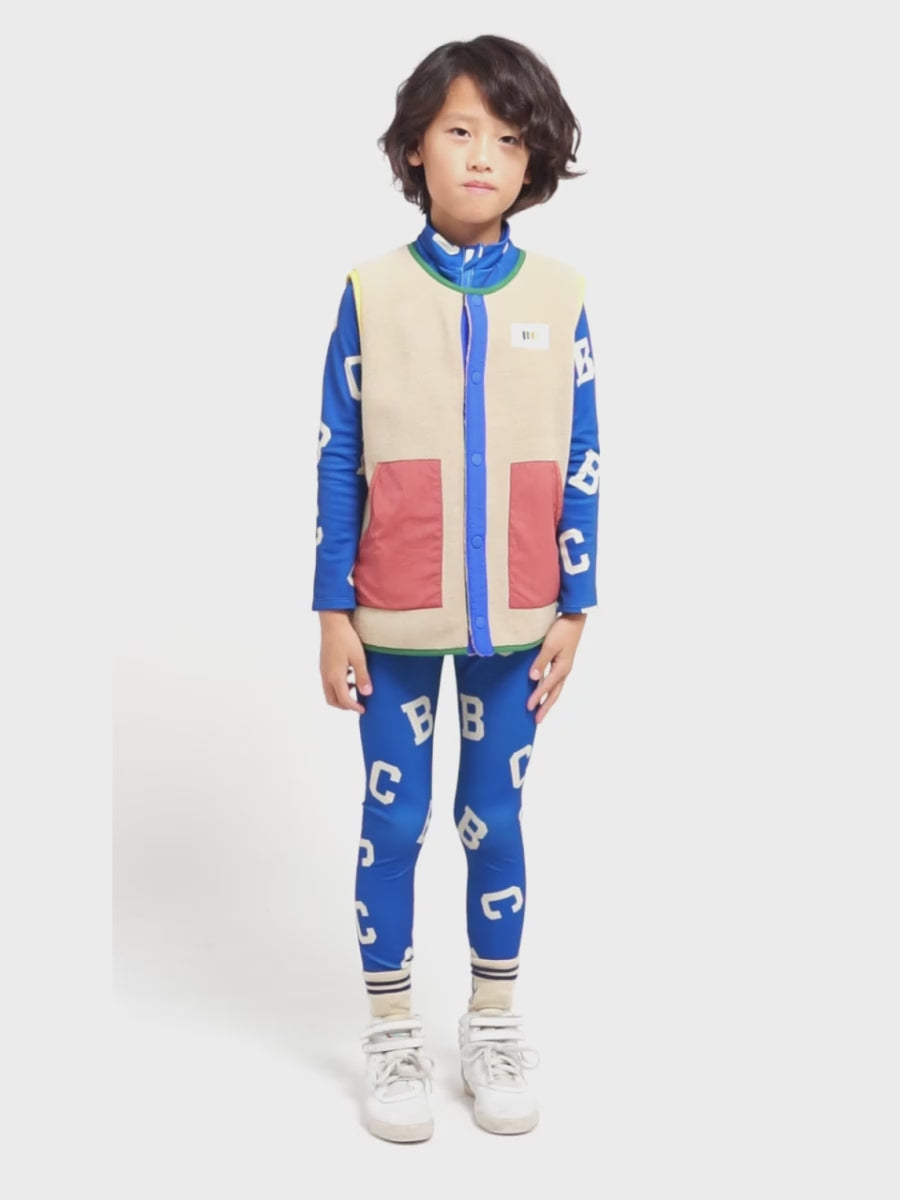 Color Block polar fleece vest – Bobo Choses