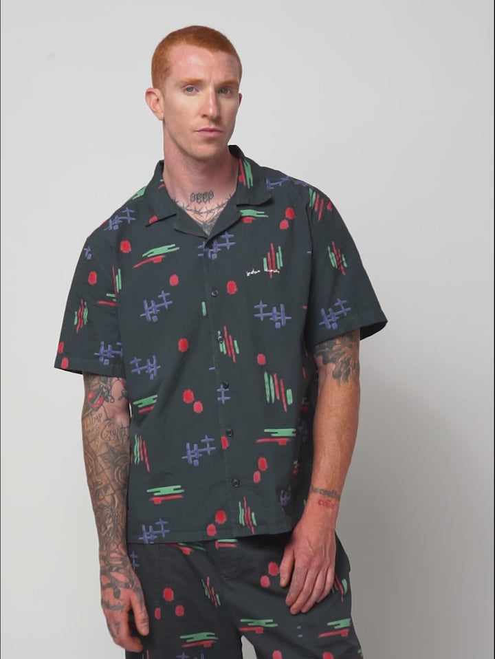 Multicolor print unisex shirt