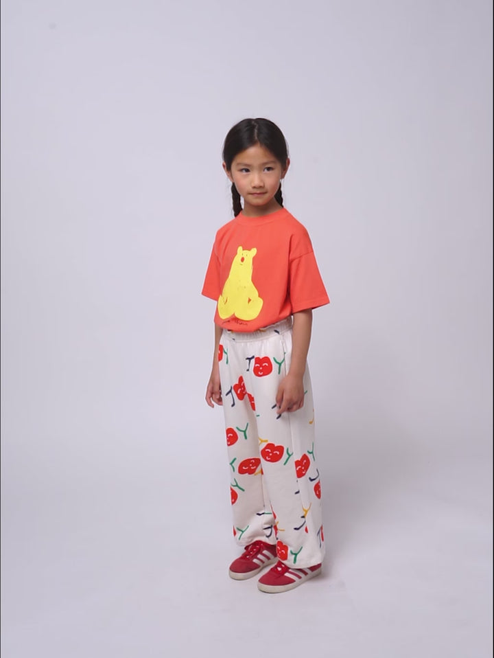 Smiling all over jogging pants