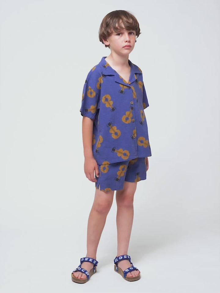 Acoustic Guitar all over bermuda shorts