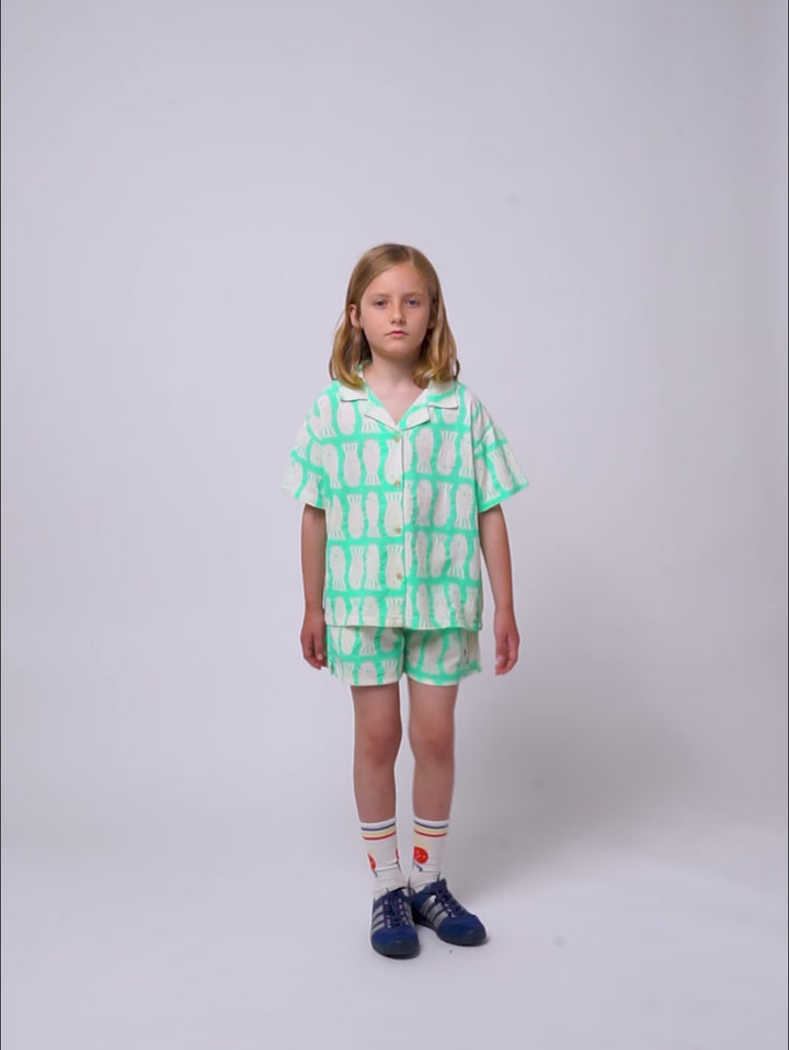 Lucky Fish all over woven shirt