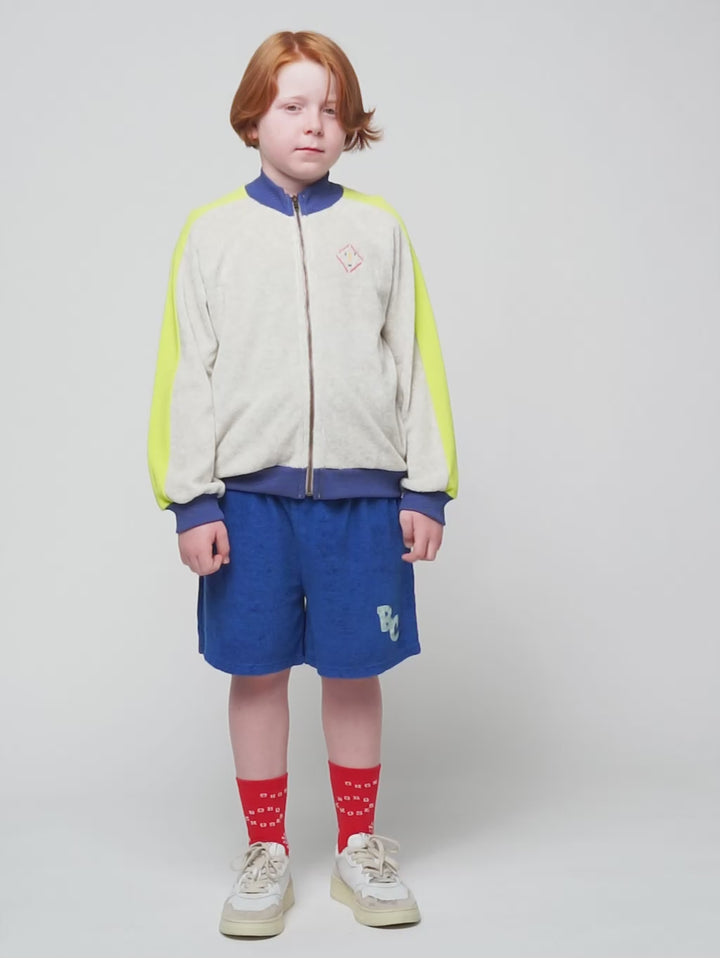 Terry zipped sweatshirt