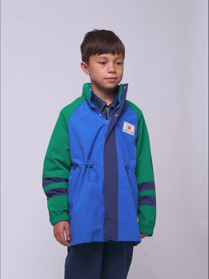 Wavy Bobo Choses color block raincoat