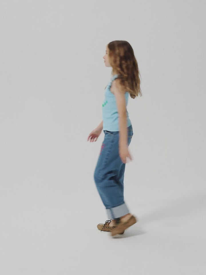 Pickles The Dog Striped denim pants