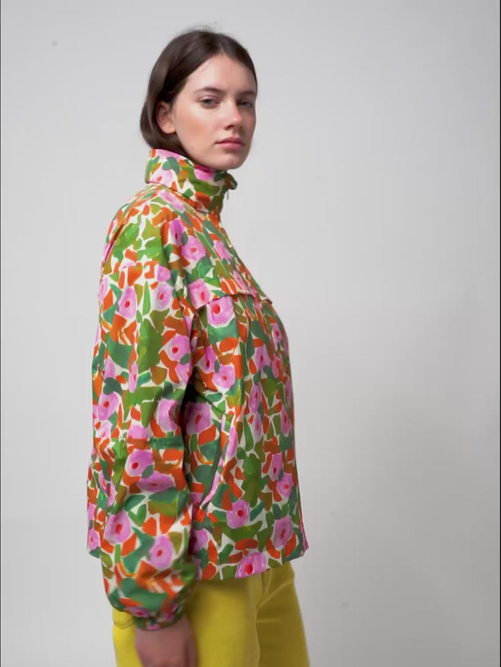 Windjacke Floral-Print
