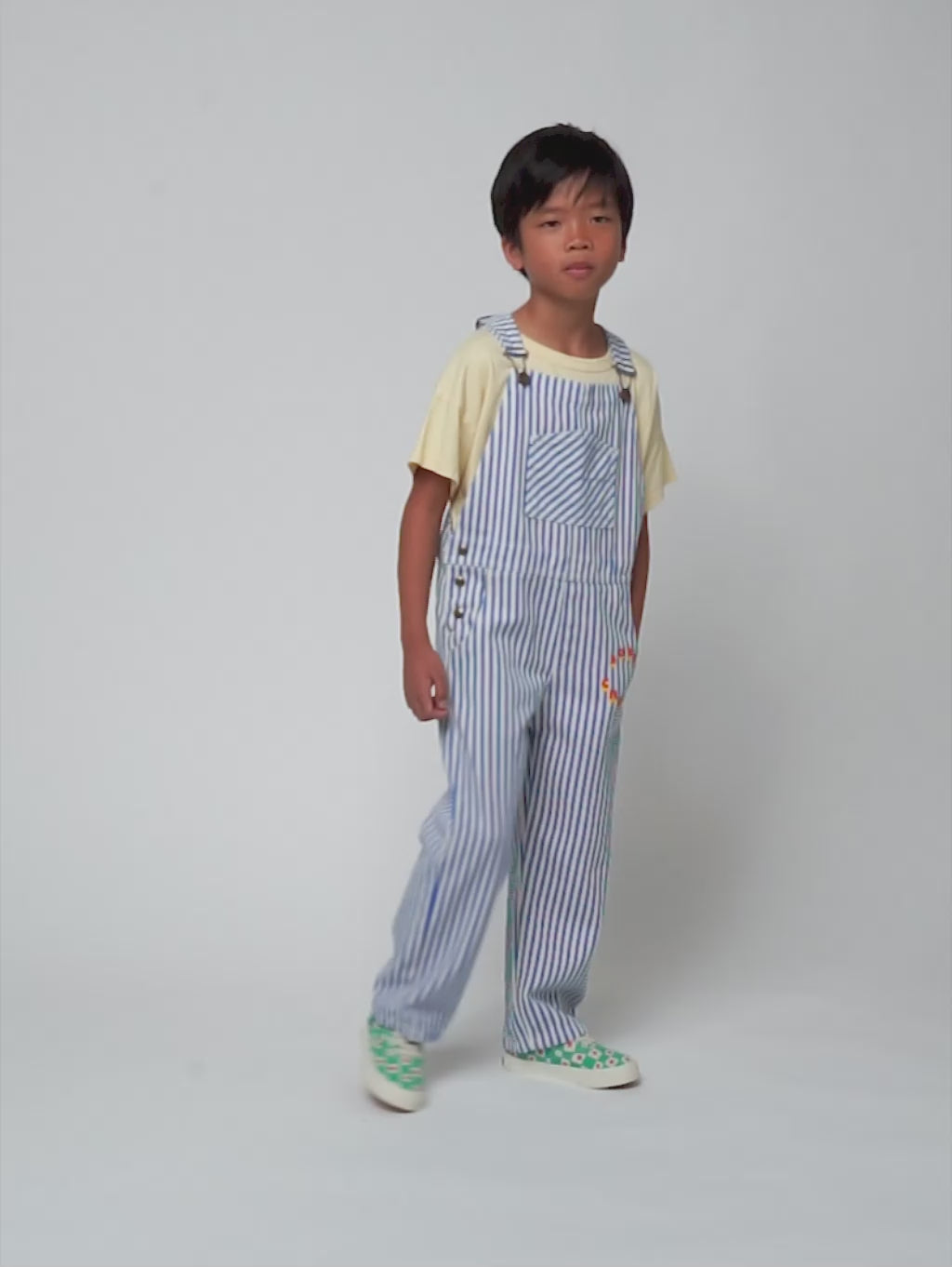 Bobo Choses Circle Stripes overall