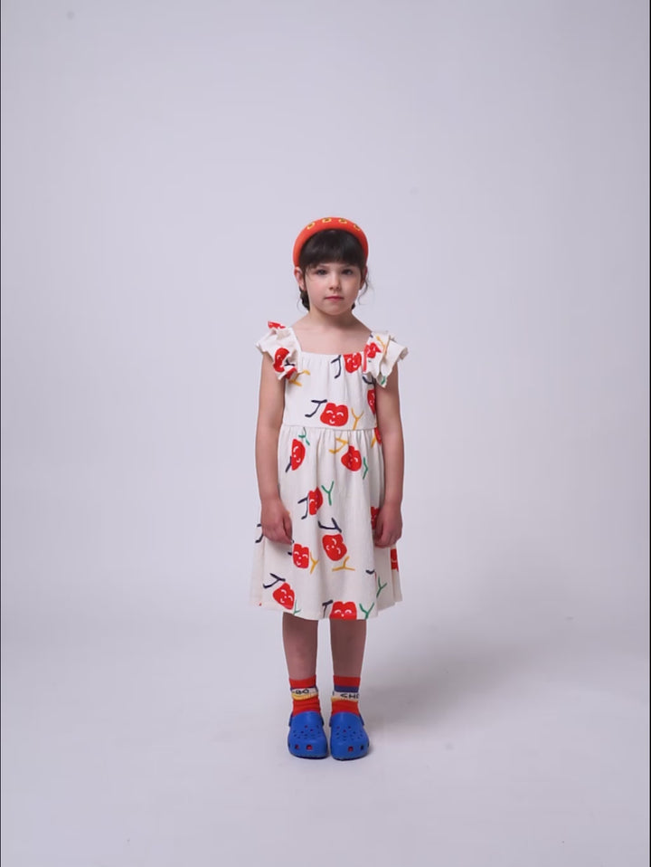 Smiling all over ruffle dress