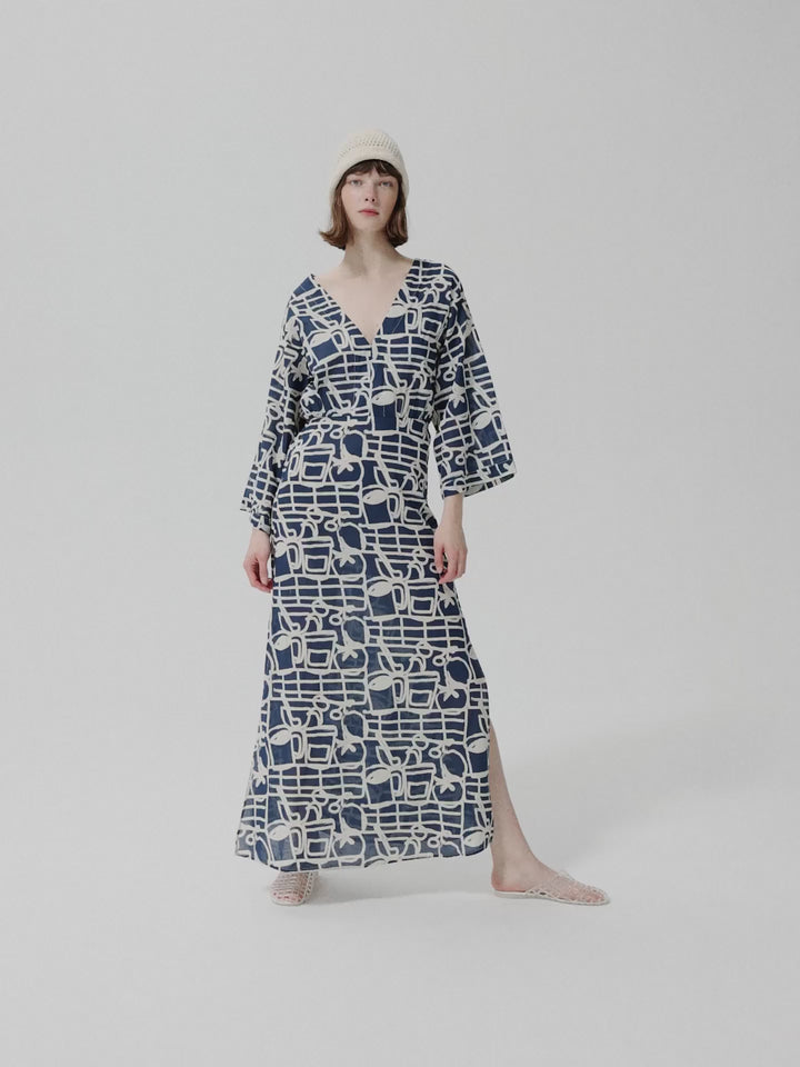 Kleid mit V-Ausschnitt Cookery Festival