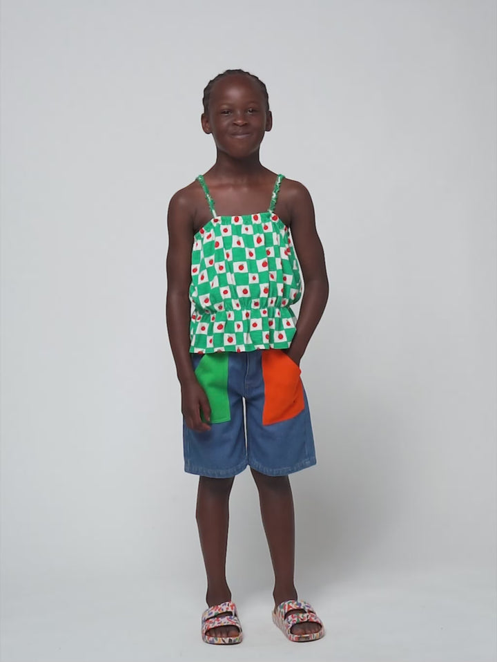 Tomato all over tank top