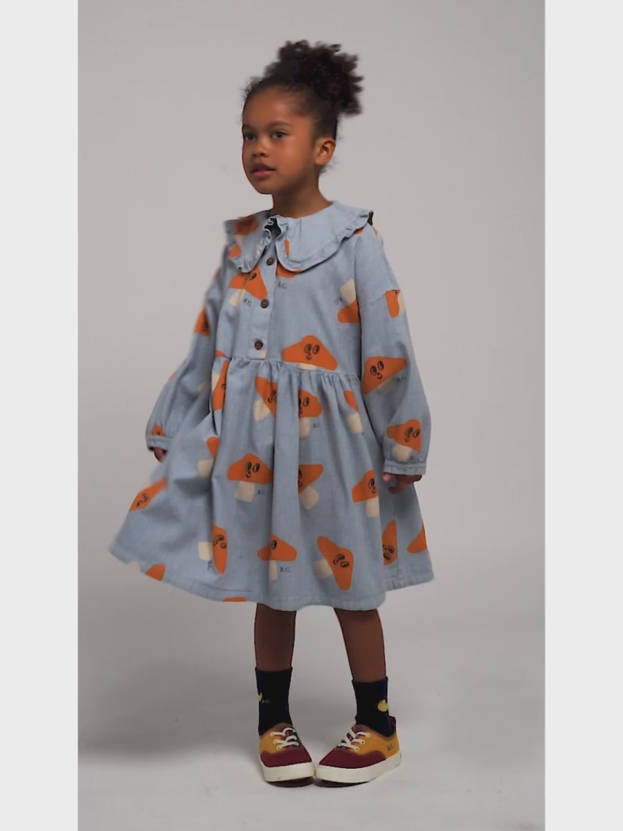 Mr. Mushroom all woven dress – Bobo Choses